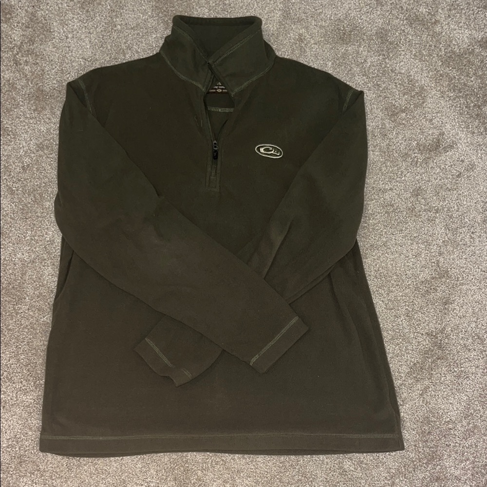 Drake Clothing Company Olive Fleece Pullover